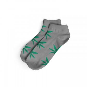We Love Socks – Κοντές κάλτσες Γκρι/Πράσινο